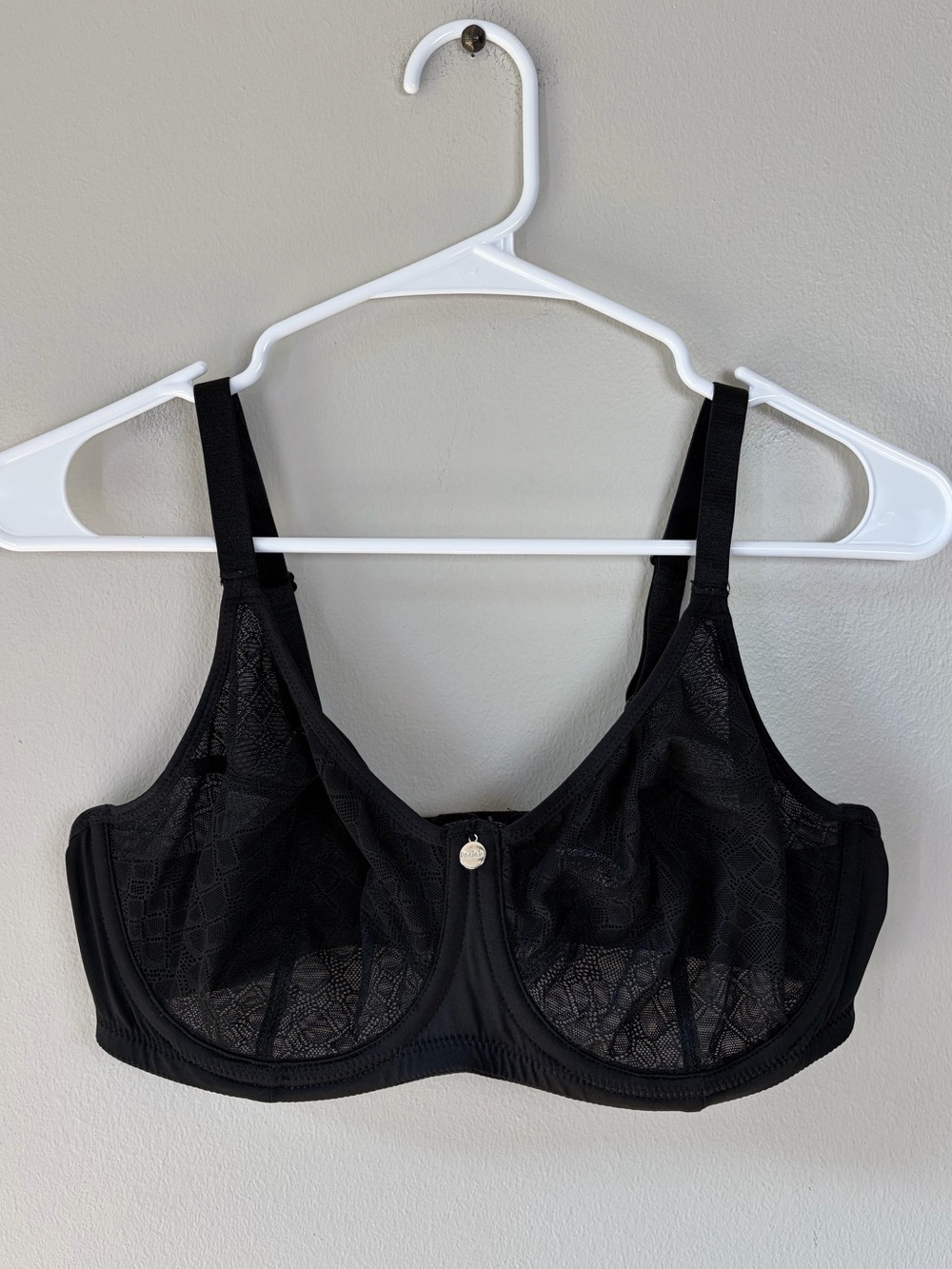 Parfait 36DD Black Enora Minimizer Full Bust Supportive Bra